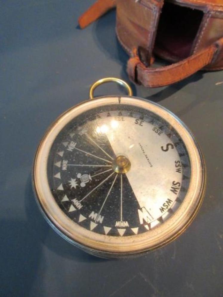 Victorian Negretti & Zambra Campaign Barometer & Compass - Image 2