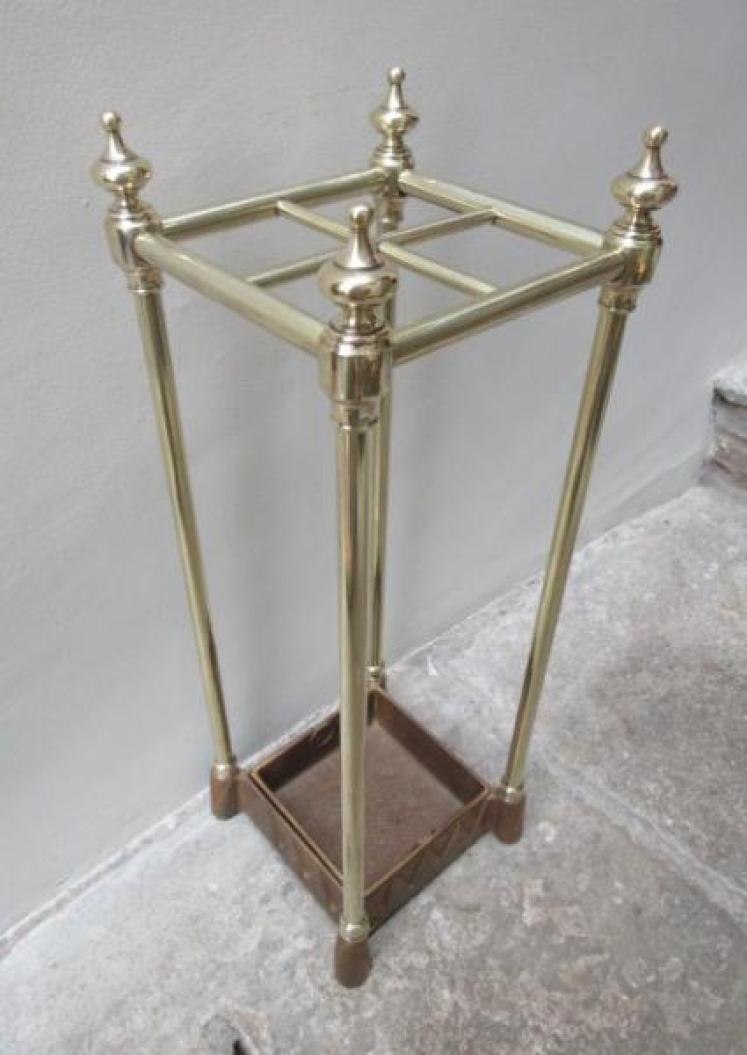 Antique Solid Brass Stick Stand - Image 1