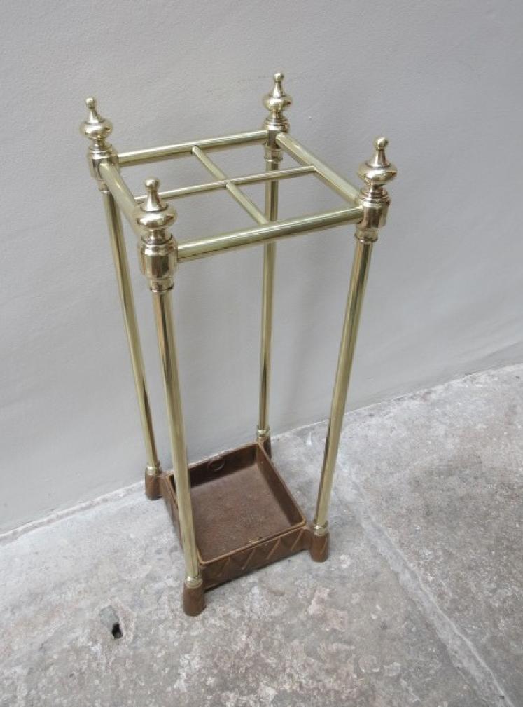 Antique Solid Brass Stick Stand - Image 7