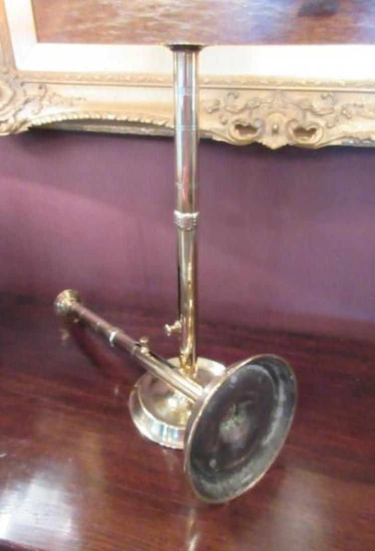 Tall Pair of George III Period Rise & Fall Candlesticks - Image 6