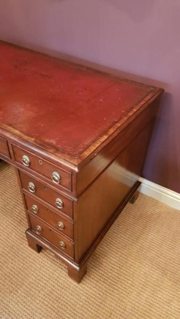 Regency Period Mahogany Pedestal Desk - Image 2