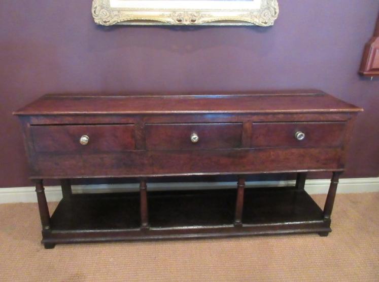 George III Period Open Pot Board Dresser.c.1750 - Image 7