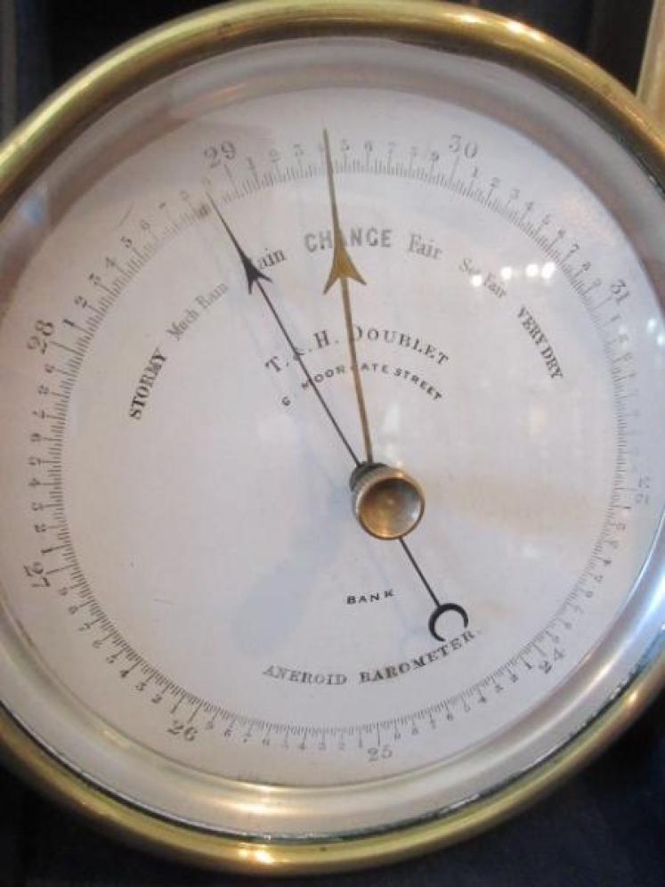 Antique London Marine Barometer in Original Case - Image 2