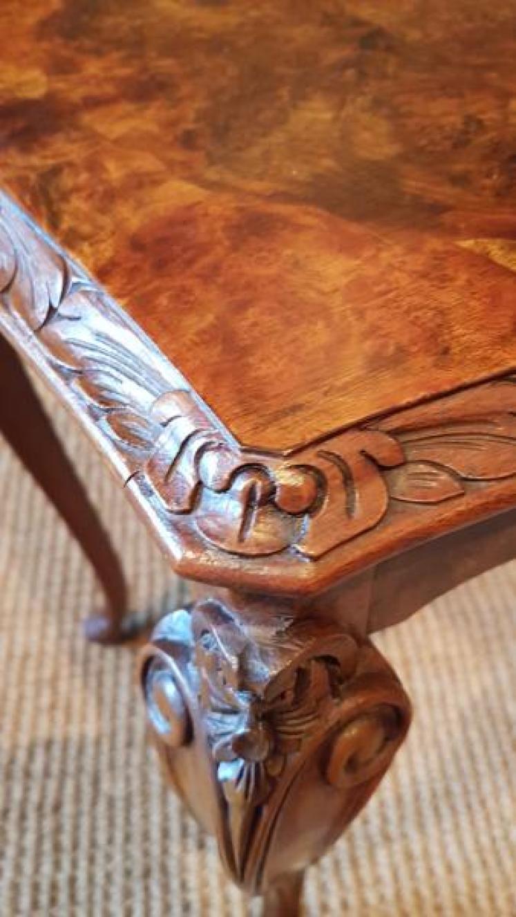 1920's Burr Walnut Nest of Tables - Image 3