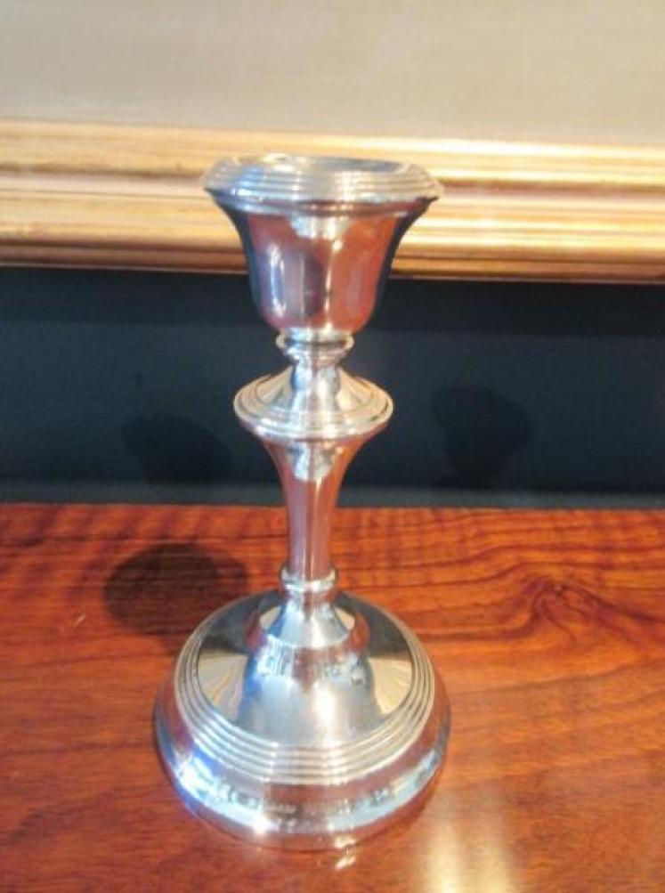 Pair of George V Period Silver Candlesticks - Image 2