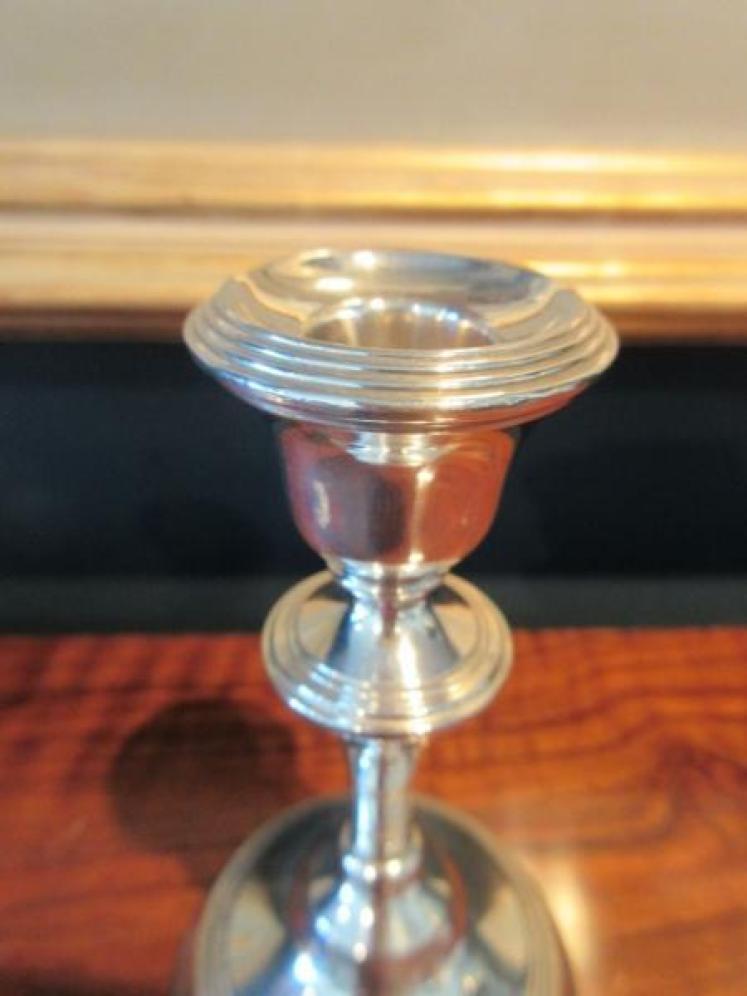 Pair of George V Period Silver Candlesticks - Image 5