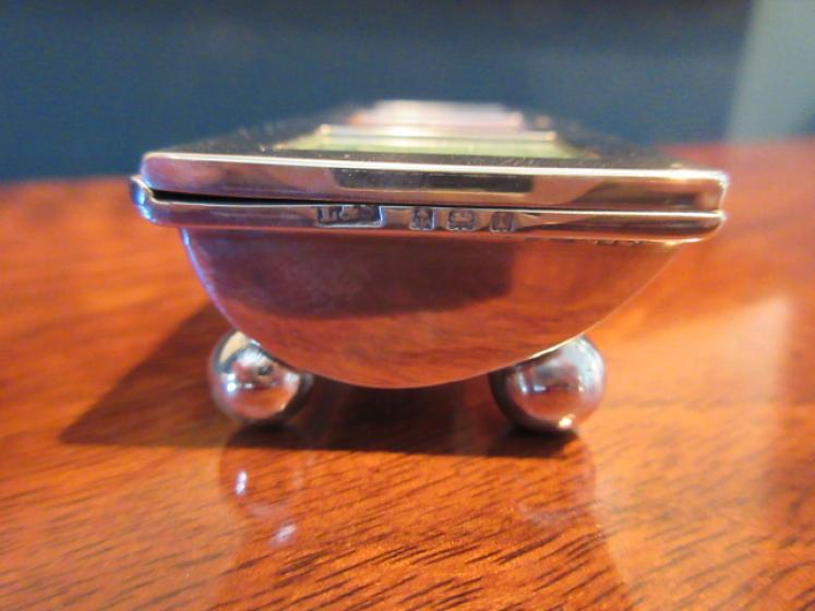Immaculate Antique Silver Triple Stamp Box - Image 3