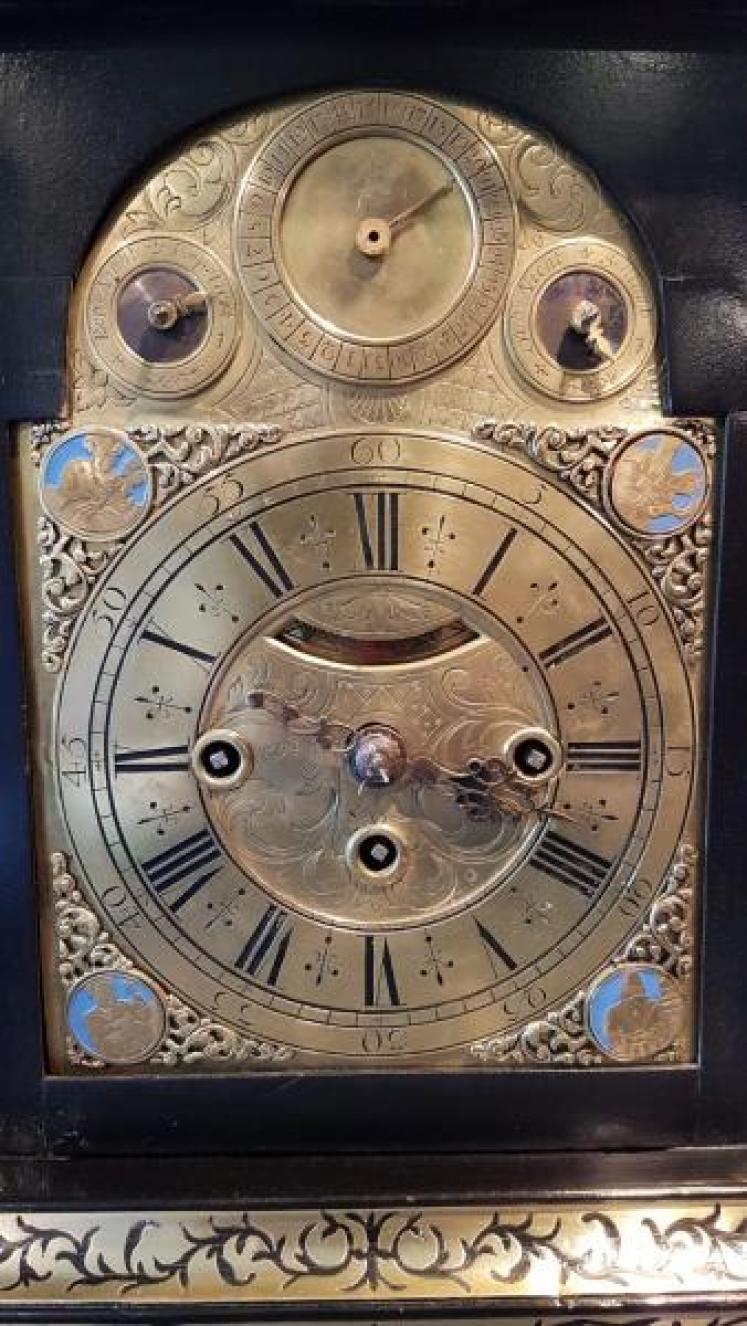 Fine Quality Regency Brass Inlaid Double Fusse Verge Bracket Clock - Image 3