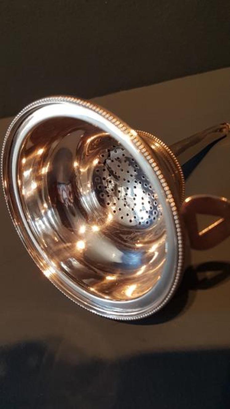 Rare George III Solid Silver Wine Funnel - Image 4