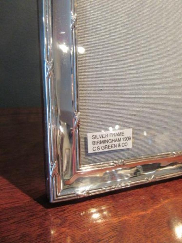 Large Edwardian Period Silver Photo Frame - Image 2