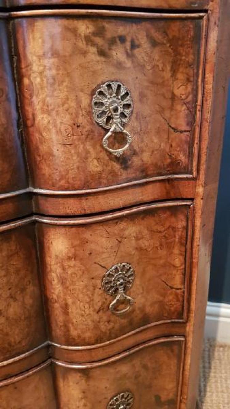Fine 19th Century Burr Walnut Tallboy - Image 7