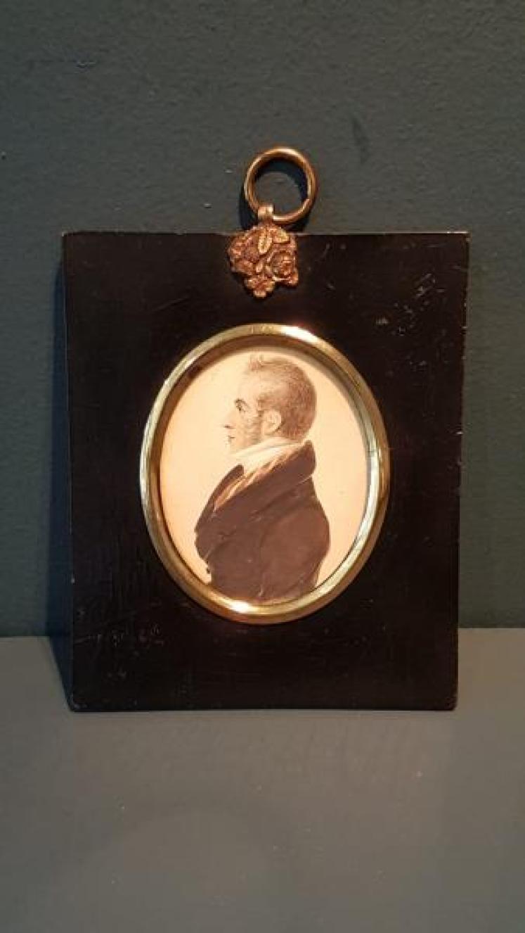Early Victorian Miniature Portrait - Image 1