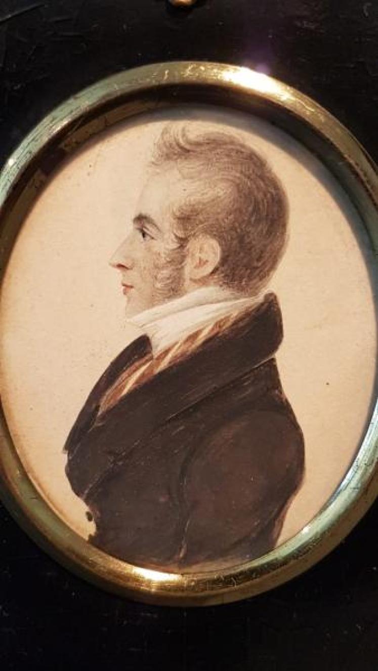 Early Victorian Miniature Portrait - Image 2