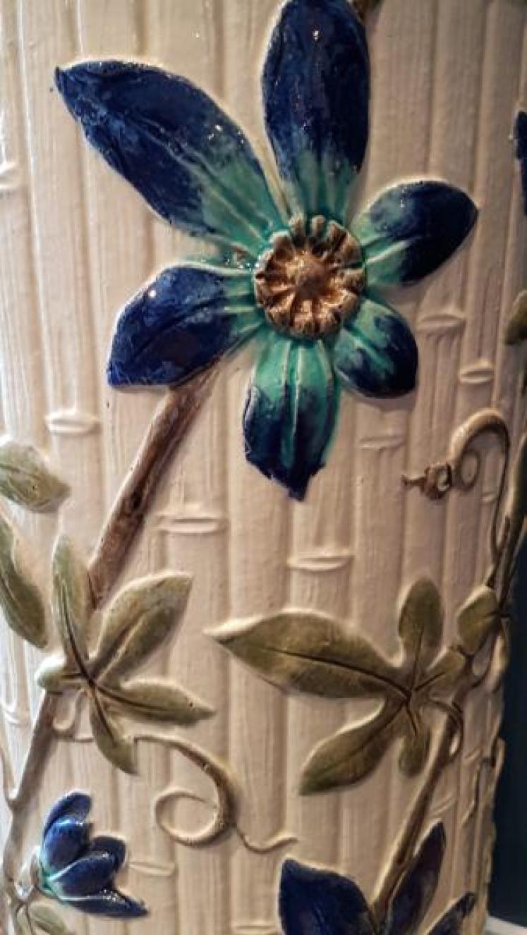 Burmantofts Faience Pottery Stick Stand - Image 3