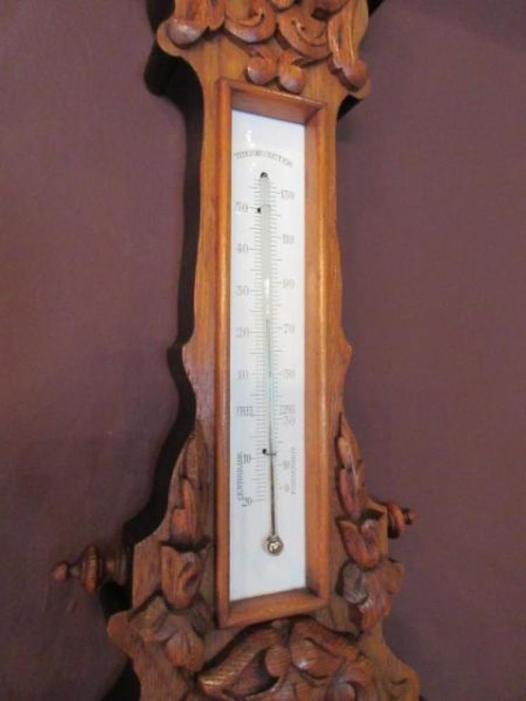 Small Mid Victorian Rosewood Banjo Barometer - Image 4