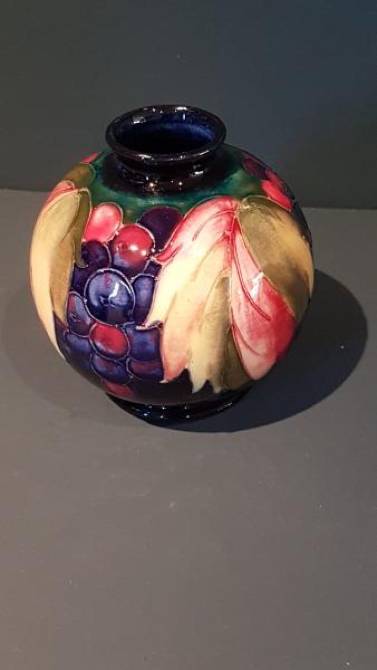 Pair of Moorcroft Leaf and Berries Globular Vases - Image 6