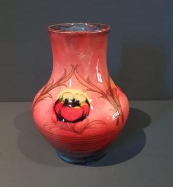 Rare Moorcroft Flambe Big Poppy Vase