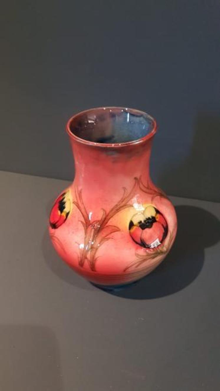 Rare Moorcroft Flambe Big Poppy Vase - Image 3