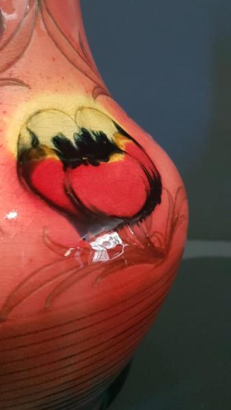 Rare Moorcroft Flambe Big Poppy Vase - Image 4