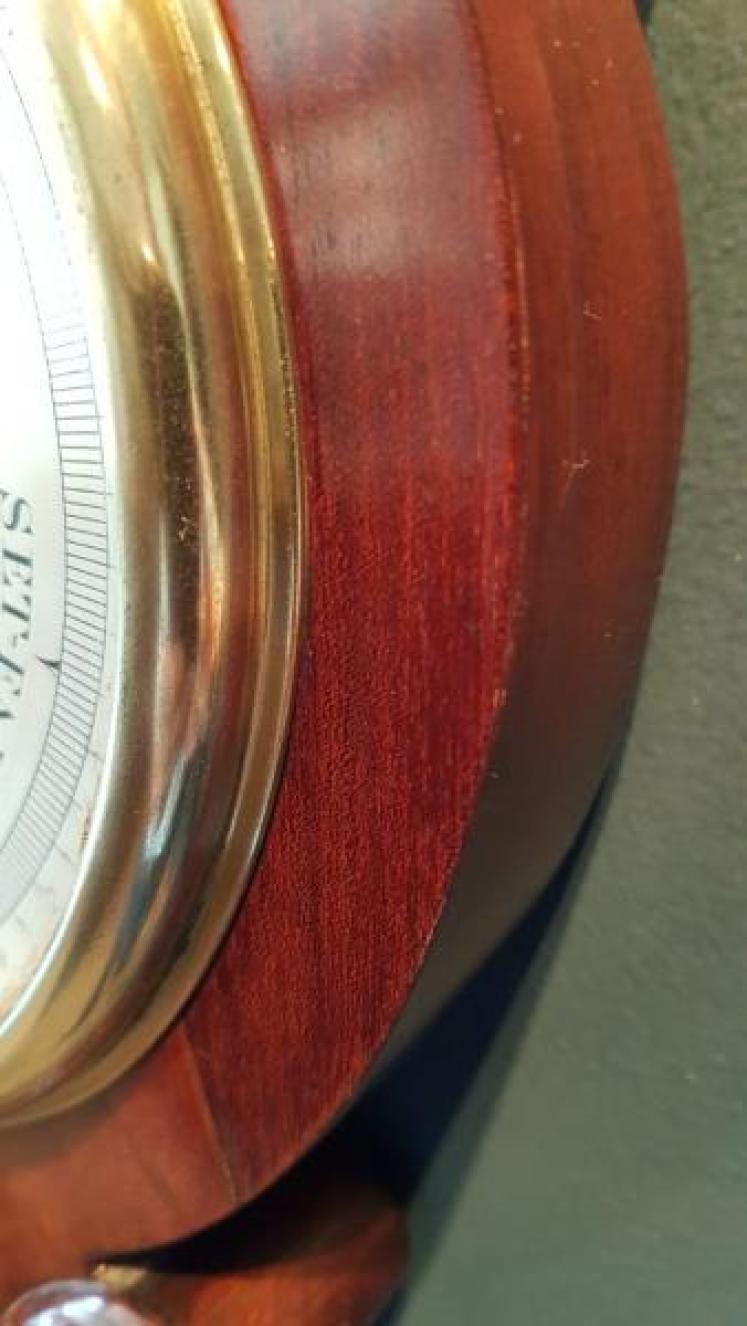 Early Victorian 6" Dial Barometer by Adie - Image 5