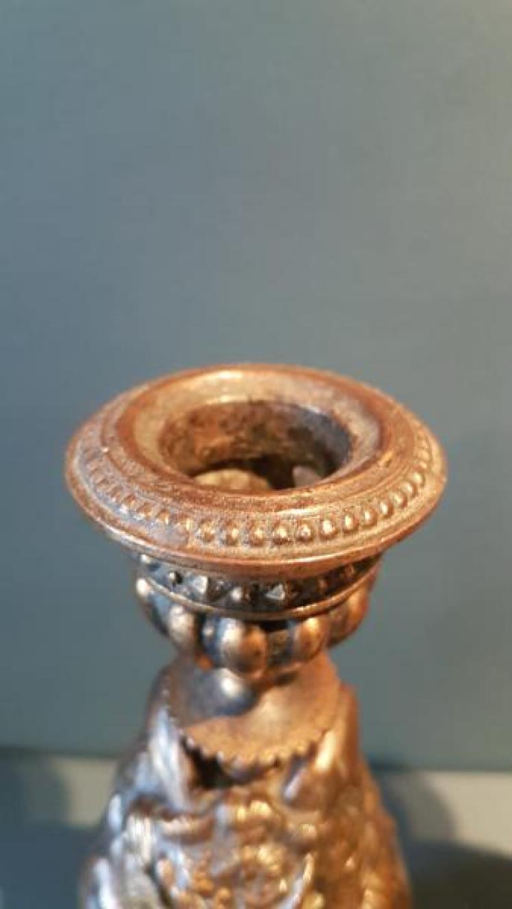 Pair of Edwardian Bronzed Owl Candlesticks - Image 5