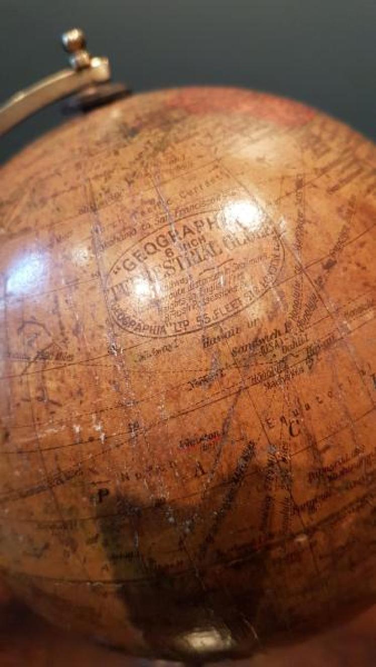 1920's Geographica 6" Paper Mache Globe - Image 3