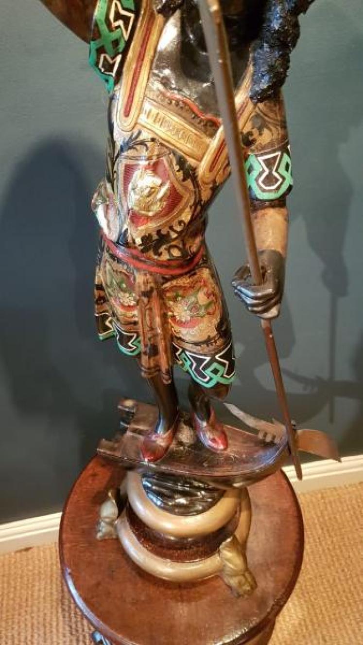 Antique Carved Timber Blackamoor Figure - Image 5