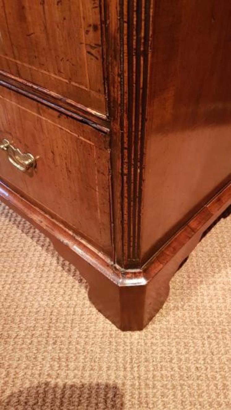 George II Walnut Norfolk Chest - Image 4
