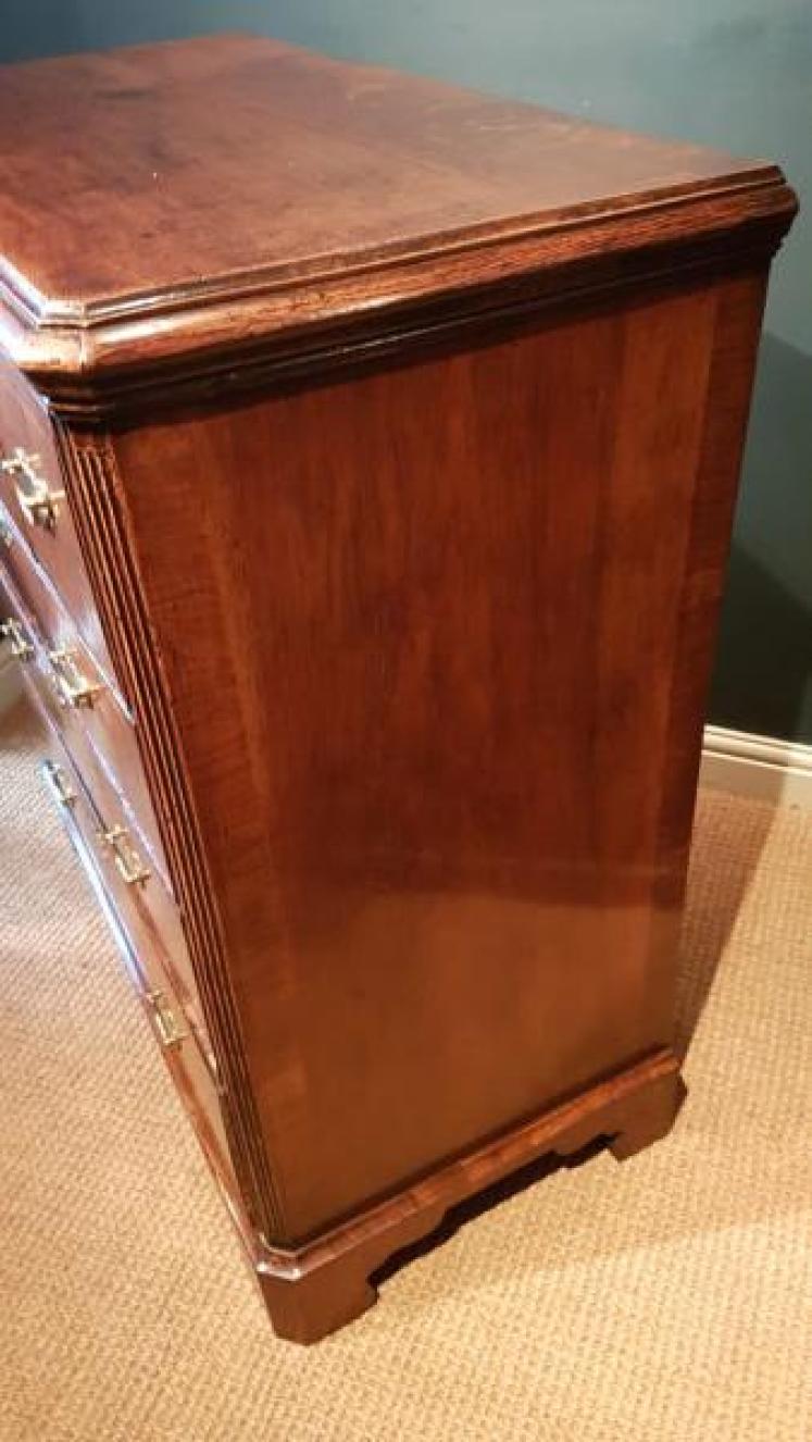George II Walnut Norfolk Chest - Image 5
