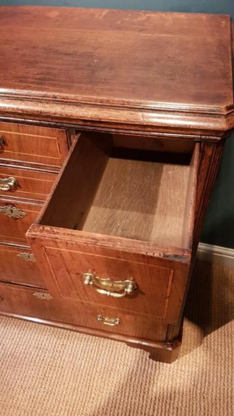 George II Walnut Norfolk Chest - Image 6