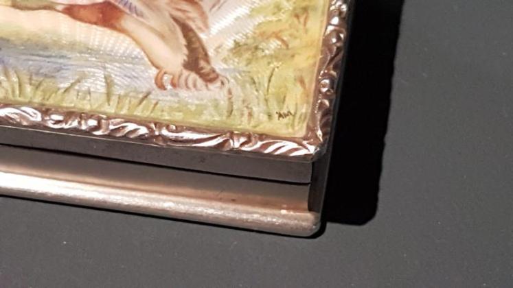 Superb Silver Enamel Match Box - Image 7