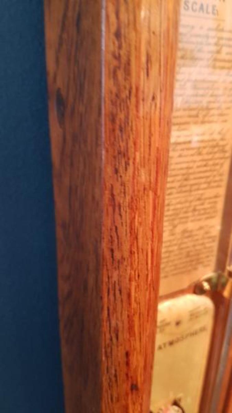Victorian Oak Cased Admiral Fitzroys Barometer - Image 6