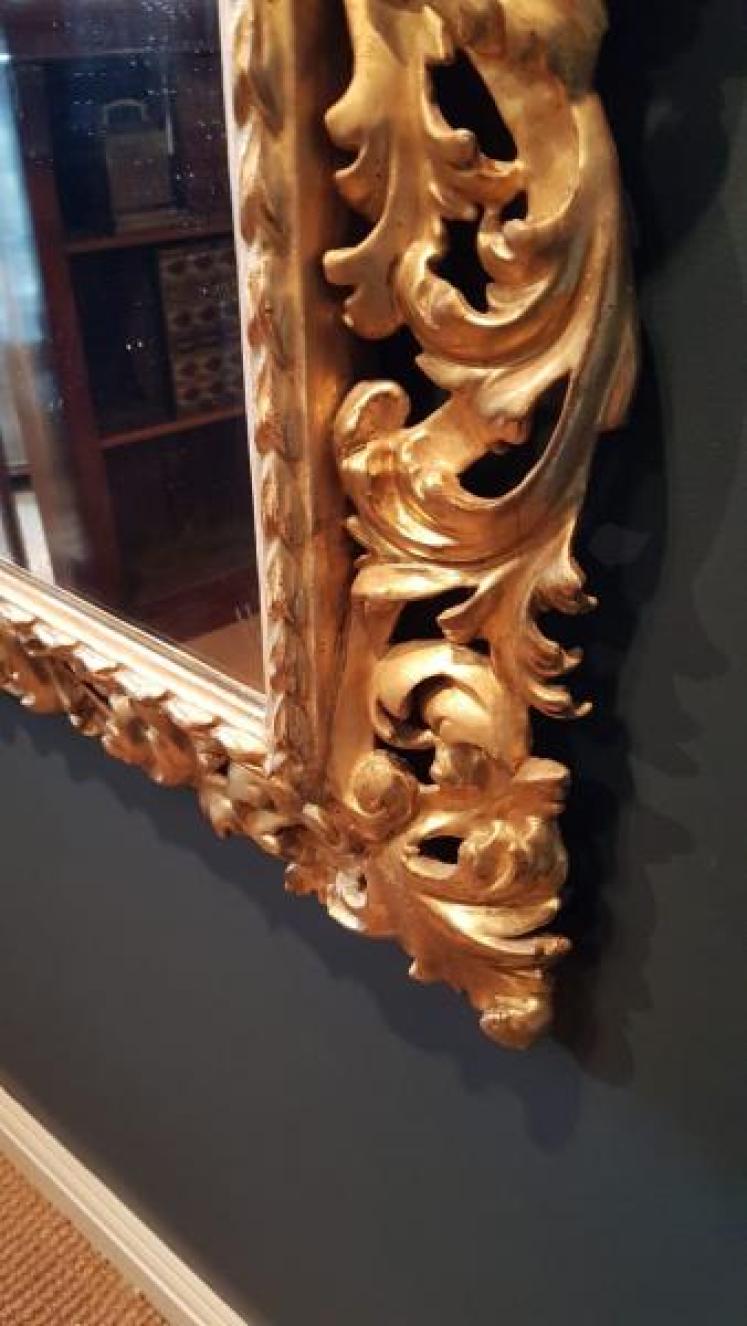 Superb Large Antique Timber Gilt Mirror - Image 4