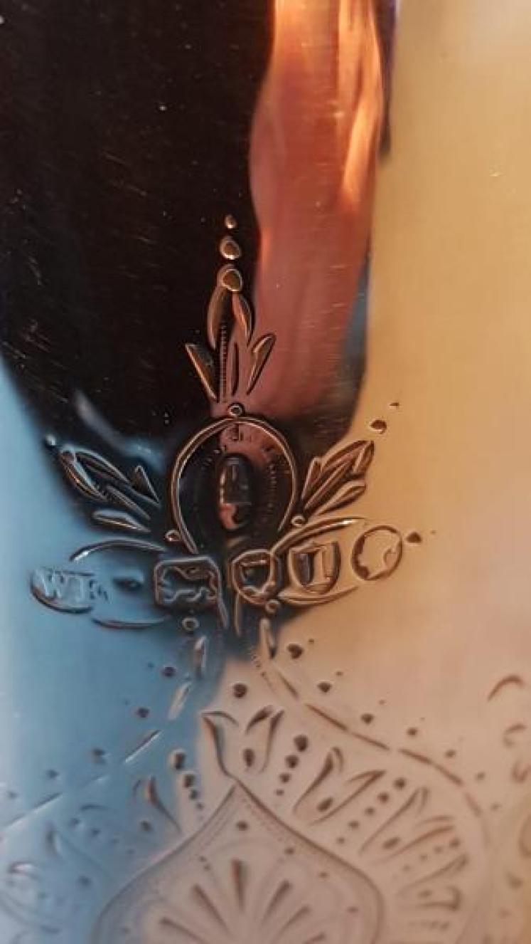 Victorian Engraved Silver Christening Mug - Image 4