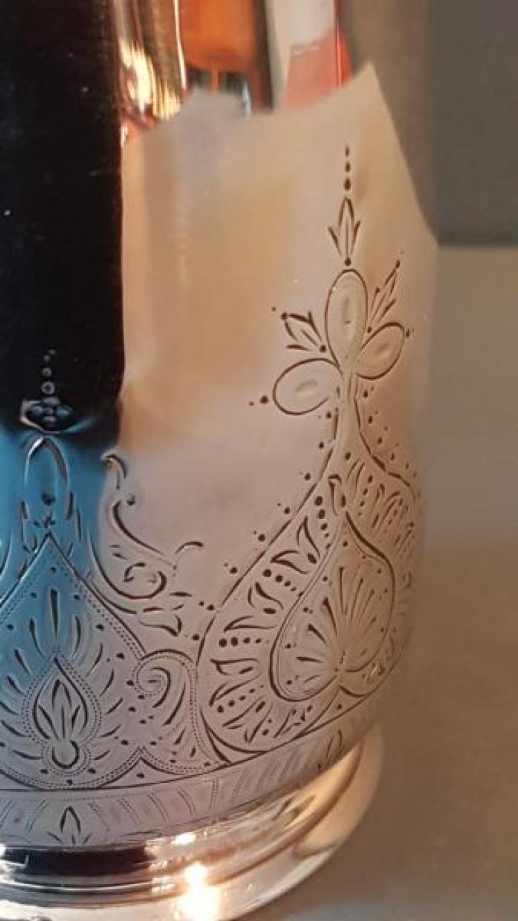 Victorian Engraved Silver Christening Mug - Image 6
