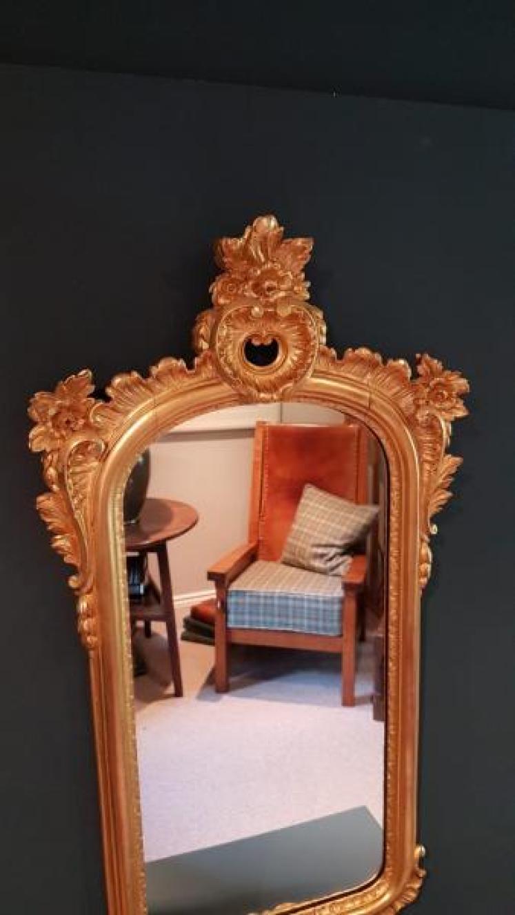 Superb Victorian Timber Gilt Mirror - Image 5
