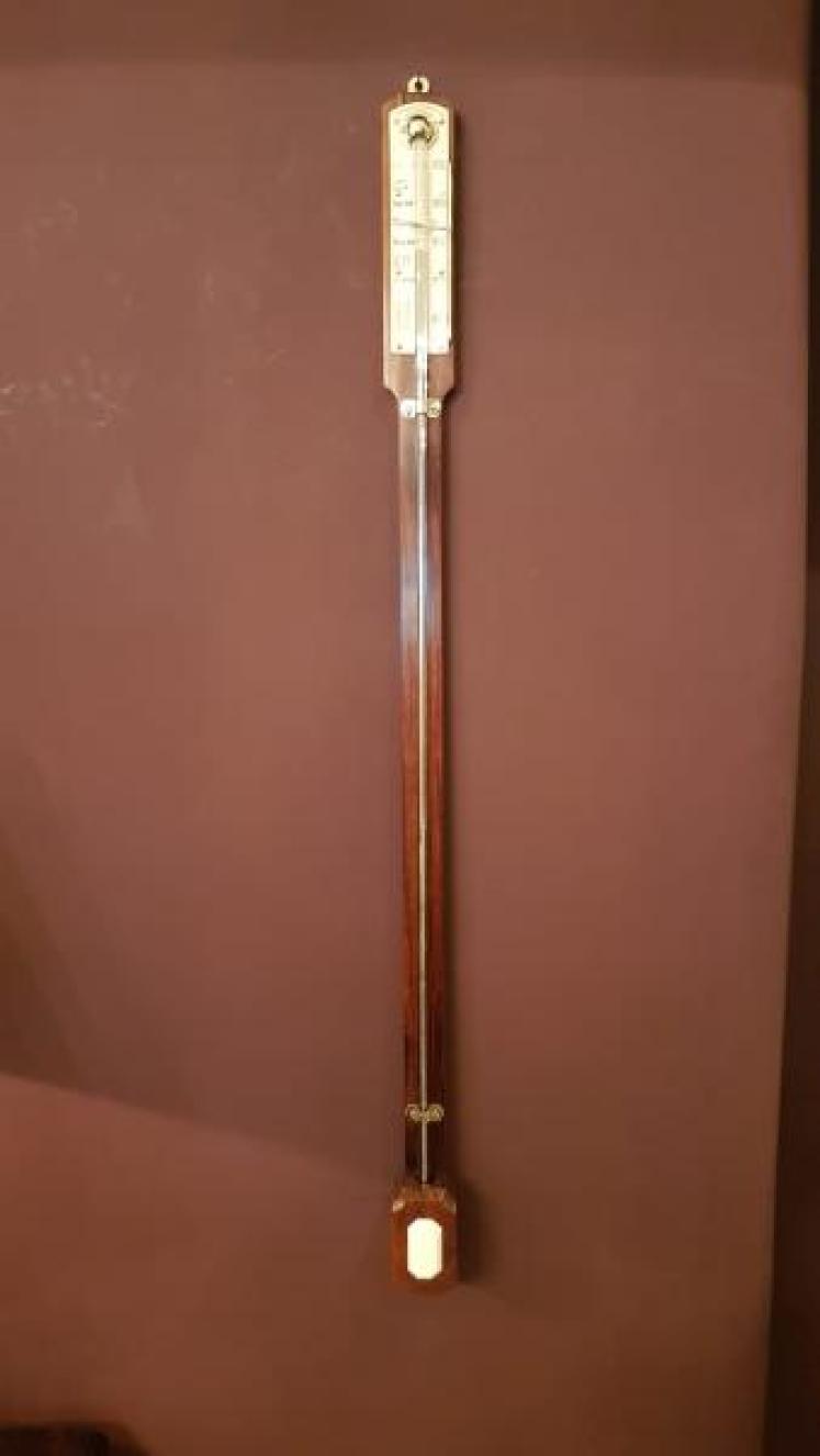 Early Victorian Rosewood Stick Barometer - Image 1