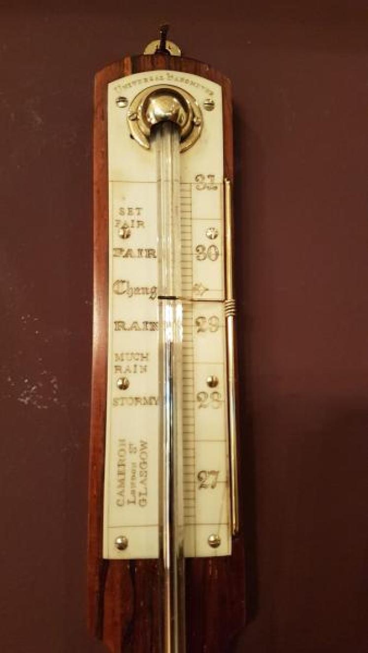 Early Victorian Rosewood Stick Barometer - Image 2