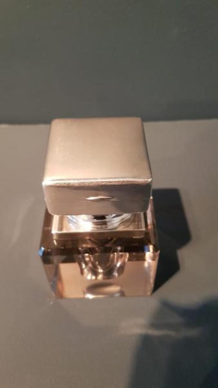 Large Art Deco Silver Ink Well and Stamp Box - Image 2