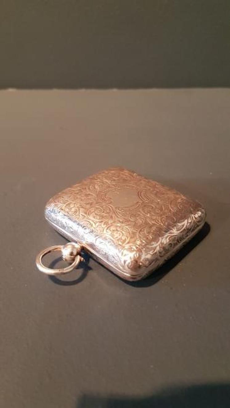 Rare Edwardian Silver Quadruple Sovereign Case - Image 6