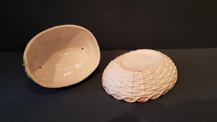 Rare Mid Victorian Staffordshire Egg Dish and Cover - Image 4