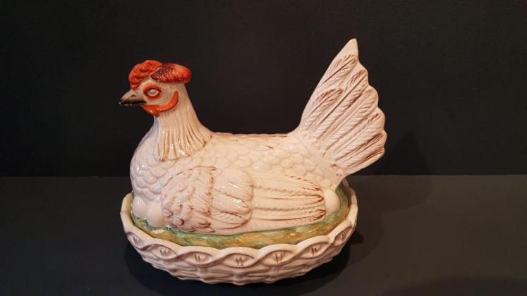 Rare Mid Victorian Staffordshire Egg Dish and Cover - Image 6