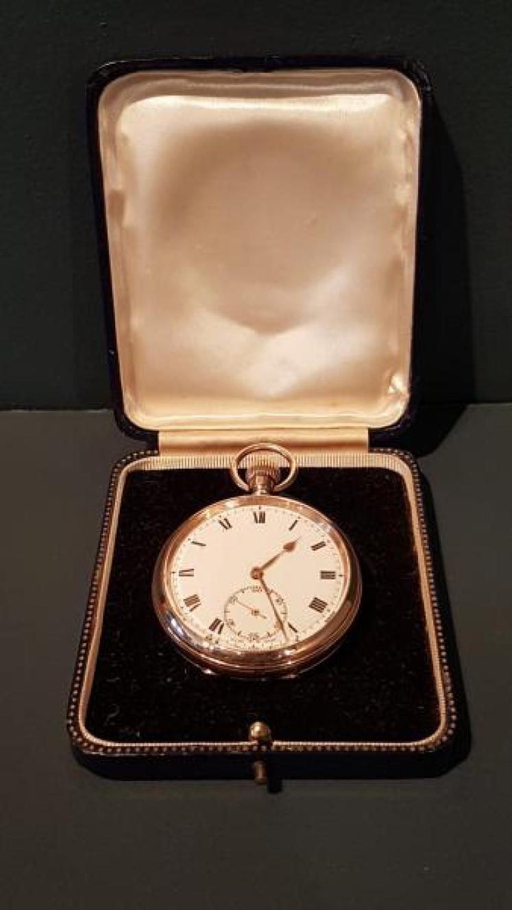 Antique 9ct Gold Swiss Pocket Watch - Image 3
