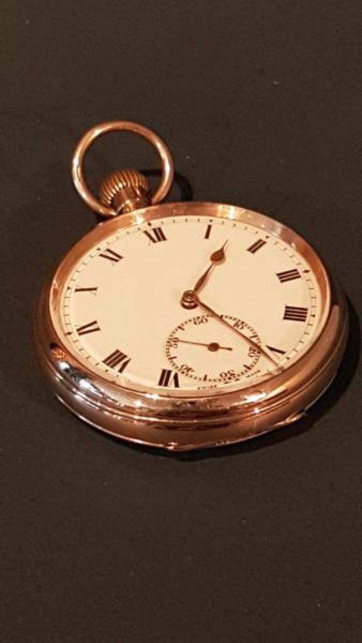 Antique 9ct Gold Swiss Pocket Watch - Image 7