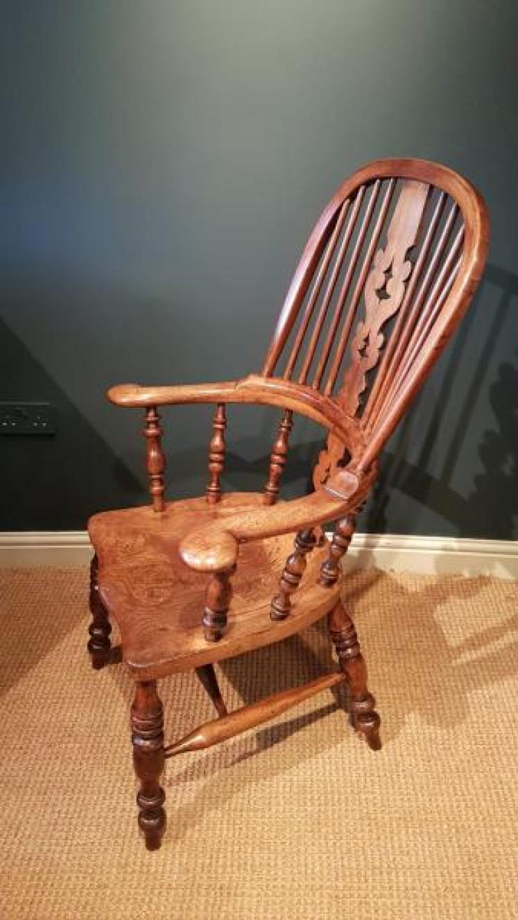 Burr Elm Seat Windsor Chair - Image 2