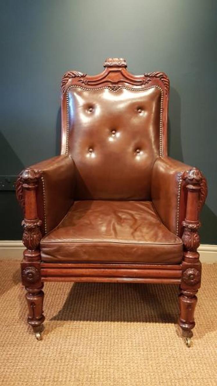 Superb William IV Library Chair - Image 6