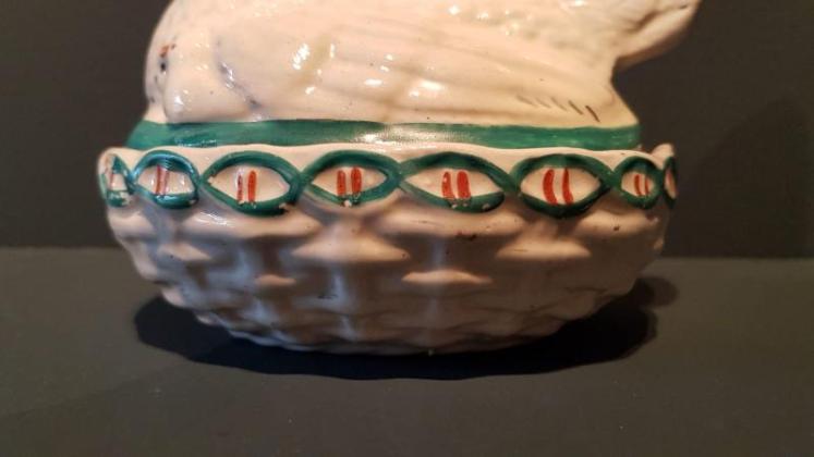 Rare Antique Miniature Egg Dish  - Image 2