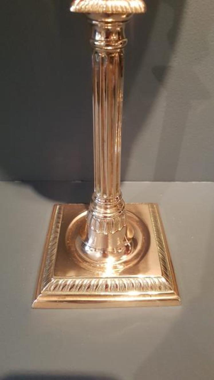 Matching Pair of Victorian Cranberry Glass Oil Lamps - Image 6