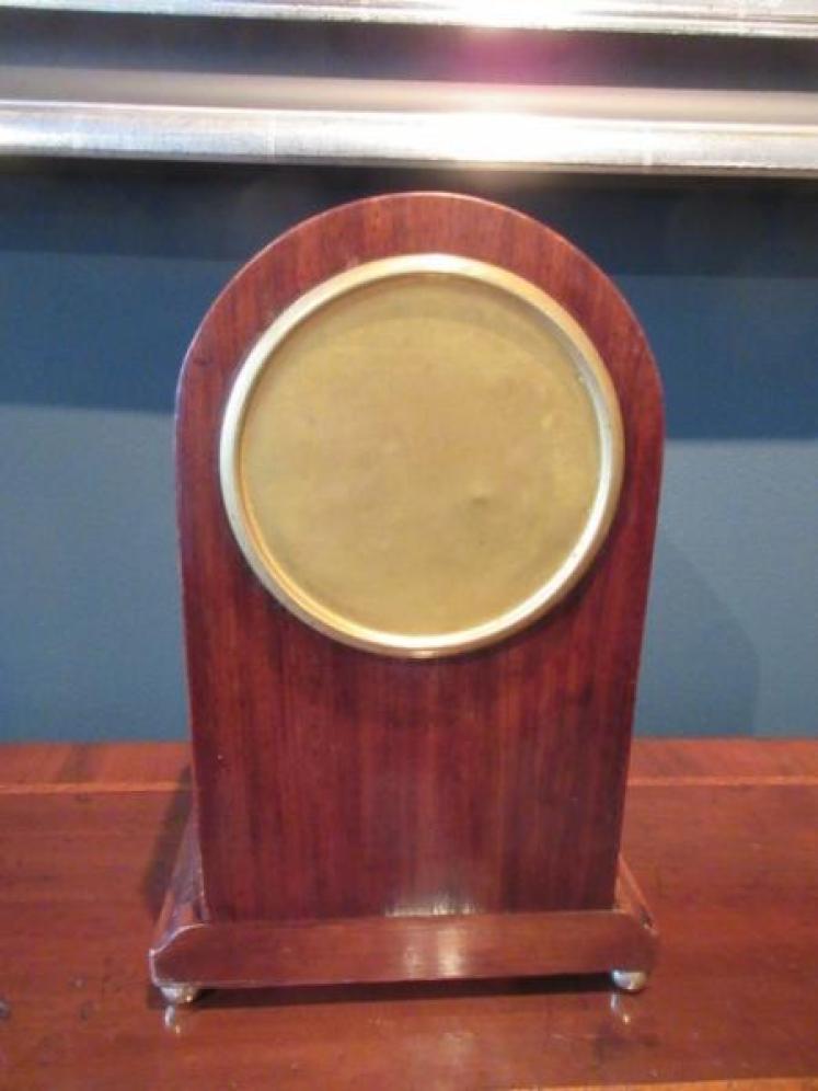 Antique Sheraton Inlaid Arched Top Mantel Clock - Image 6