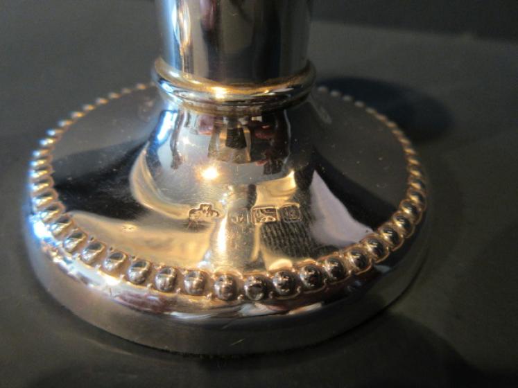 Pair of Edwardian Period Silver Candlesticks - Image 4